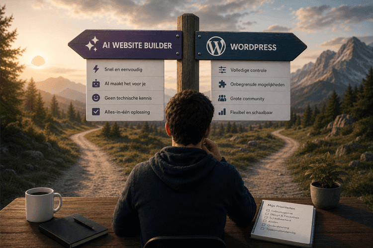 AI website builder of WordPress