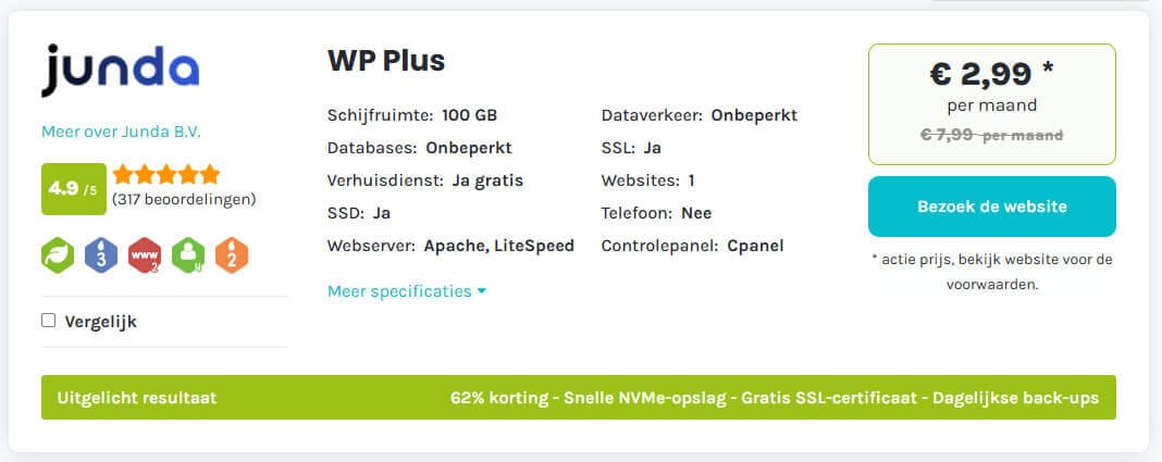 Extra exposure vergelijking